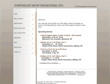 Tablet Screenshot of northeastshowpromoters.com